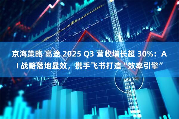 京海策略 高途 2025 Q3 营收增长超 30%：AI 战略落地显效，携手飞书打造“效率引擎”